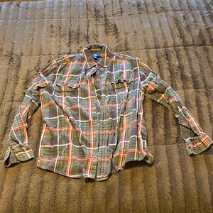 George Multicolor Plaid Casual Shirt. Men’s large.